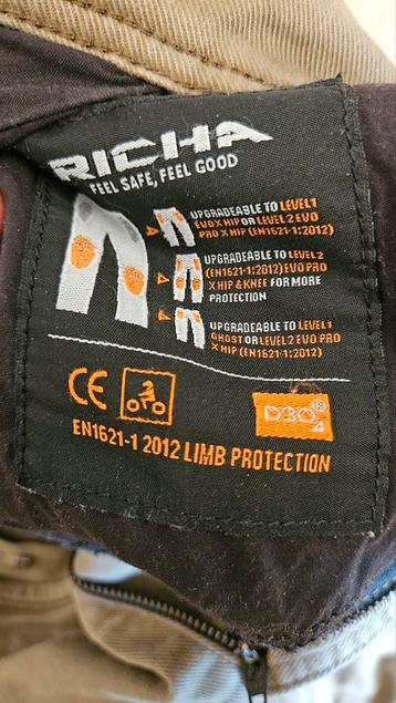 Richa Apache Motor Jeans Katoen/Aramide W36L34 beschikbaar voor biedingen