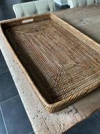Groot rotan dienblad, Huis en Inrichting, Ophalen, Gebruikt, Rechthoekig, Overige materialen