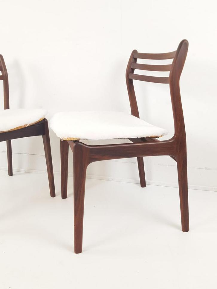 6 vintage Deens rosewood stoelen dining chairs P.E Jorgensen, Verzamelen, Retro, Huis en Inrichting, Ophalen of Verzenden