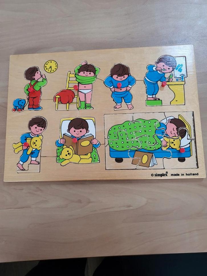 Leuke Simplex Puzzels, Kinderen en Baby's, Speelgoed | Kinderpuzzels, Gebruikt, 2 tot 4 jaar, 10 tot 50 stukjes, Van hout, Ophalen of Verzenden