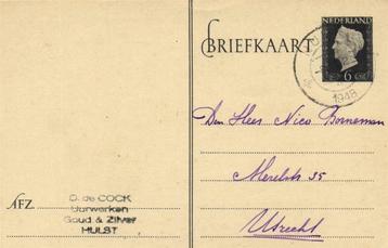D. de Cock, Hulst [stempel] - 06.1948 - briefkaart beschikbaar voor biedingen