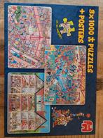 Jan van Haasteren puzzel 3 in 1, Ophalen of Verzenden, 500 t/m 1500 stukjes, Zo goed als nieuw, Legpuzzel
