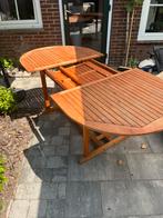 Tuintafel uitschuifbaar, Tuin en Terras, Tuintafels, Ophalen, Zo goed als nieuw, Rechthoekig, Hout