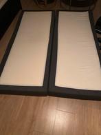 2 Matrassen 80x220 - Antraciet Grijze Omtrekhoes, Ophalen, Gebruikt, Eenpersoons, 80 cm