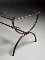 Faux Bamboo salontafel metaal glas, Ophalen