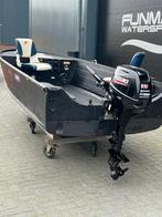 Sylvan aluminium visboot - Suzuki 15pk 2016 - dekzeil, Watersport en Boten, Aluminium, Ophalen of Verzenden, Zo goed als nieuw