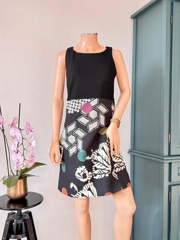DESIGUAL jurk maat 40/42 - zwart - print - katoen - viscose beschikbaar voor biedingen