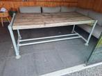 Salon tafel buiten plus bank, Ophalen, Hout