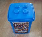 Lego opberg emmer blauw met deksel, handvat en hengsel, Ophalen of Verzenden, Zo goed als nieuw, Lego