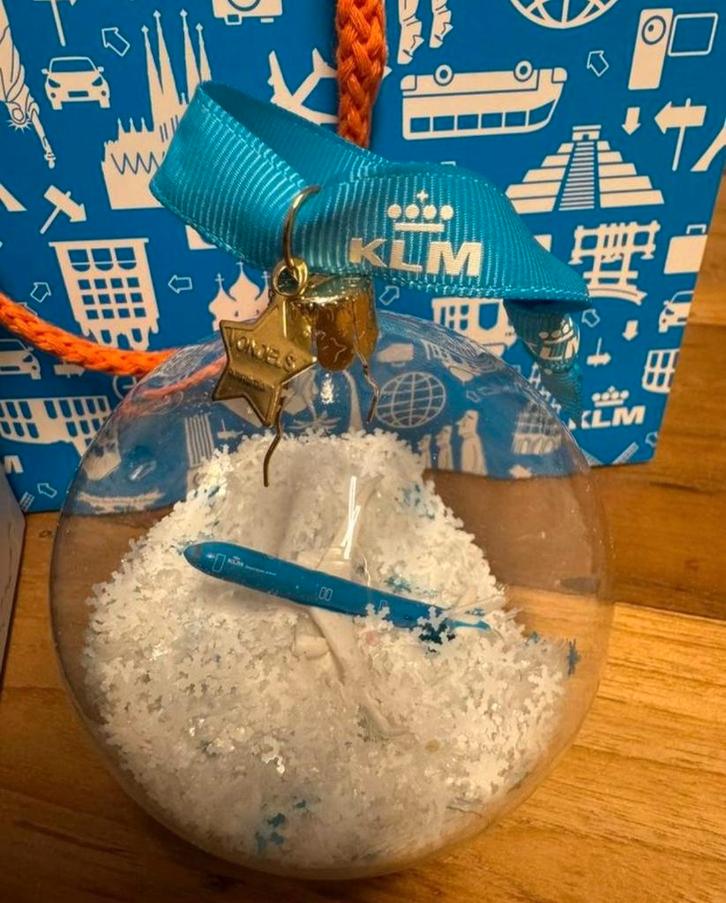 KLM Kerstbal Vondels - Limited Edition, Verzamelen, KLM Huisjes, Nieuw, Paleis of Waag, Gevuld, Ophalen of Verzenden