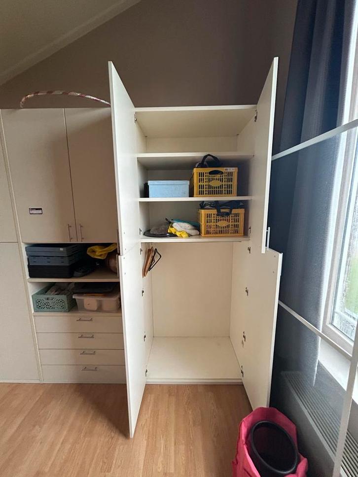 Italiaanse design kast - solide & incl hang, lades en deuren, Huis en Inrichting, Kasten | Kledingkasten, Gebruikt, 200 cm of meer