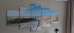 5 luik strand, Ophalen, 125 cm of meer, Zo goed als nieuw, Schilderij