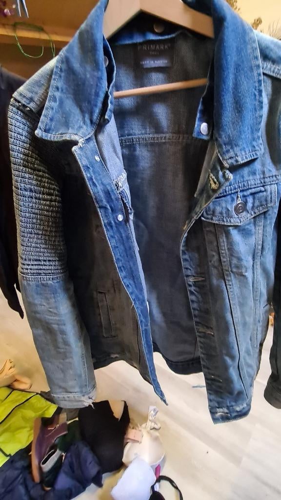 Spijkerjas maat s, Ophalen, Zo goed als nieuw, Blauw