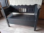 Klepbank - Zwart - Hout - 125 cm, Gebruikt, Zwart, Ophalen of Verzenden, Landelijk