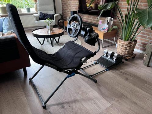 Logitech Playseat met Logitech G920 + Shifter | Nieuwstaat!, Spelcomputers en Games, Spelcomputers | Xbox | Accessoires, Zo goed als nieuw