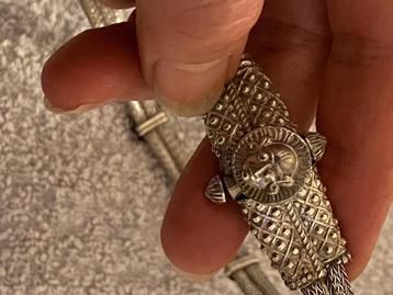 Etnisch tribaal rajasthan Indiaas zilver: collier + armband beschikbaar voor biedingen