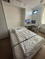 Murphybed / Opklapbed 200x140 cm + Matras, Huis en Inrichting, Ophalen, Wit, 140 cm, Zo goed als nieuw
