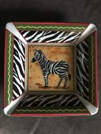 Asbak zebra vintage Handgeschilderd Frankrijk., Ophalen of Verzenden, Zo goed als nieuw, Asbak