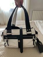 Mulberry mabel medium zwart / wit leer tas  ORIGINEEL, Verzenden, Zo goed als nieuw, Zwart, Handtas