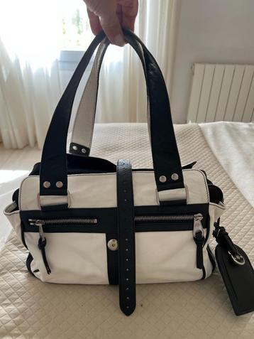 Mulberry mabel medium zwart / wit leer tas  ORIGINEEL  beschikbaar voor biedingen