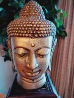Bronzen boeddha hoofd, Antiek en Kunst, Ophalen of Verzenden