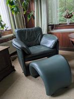 Leolux bank en stoelen teab, Huis en Inrichting, Fauteuils, Ophalen, Klassiek, Zo goed als nieuw, Leer