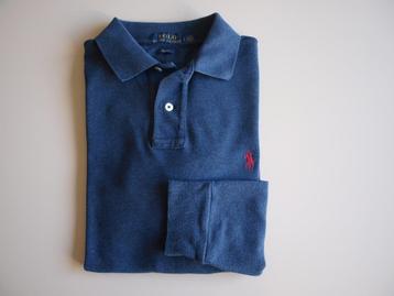"Ralph Lauren" polo lange mouw, blauw, maat S, ZGAN !! beschikbaar voor biedingen