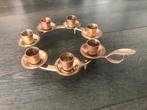 Cirkel kandelaar met handvat koper, Ophalen of Verzenden, Koper of Brons