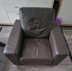 Longlife goede kwaliteit lederen 1 persoonsbank/fauteuil, Ophalen, Zo goed als nieuw, 75 tot 100 cm, 75 tot 100 cm