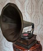 78 toeren hoorn grammofoon his masters voice, Ophalen of Verzenden