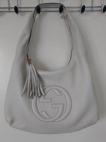 Gucci Soho hobotas met kwastje. Kalfsleer. Crème kleur  beschikbaar voor biedingen