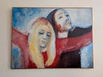 Handgemaakte schilderij 0,93x1,20m, Antiek en Kunst, Ophalen