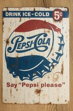 Wandbord Pepsi Cola, Verzamelen, Merken en Reclamevoorwerpen, Ophalen of Verzenden, Nieuw, Reclamebord