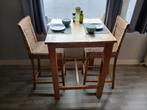Driedelige Eethoek/Bartafel set, Huis en Inrichting, Tafels | Salontafels, Ophalen, 100 tot 150 cm, 50 tot 100 cm, Zo goed als nieuw