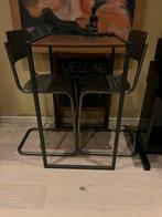 Bar tafel salon tafel barkruk, 2 krukken, Ophalen, 60 tot 90 cm