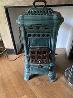 Antieke gietijzeren geëmailleerde kachel, Ophalen, Gebruikt, Overige soorten, Vrijstaand