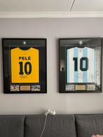 Maradona en Pele gesigneerd met coa ingelijst handtekening, Verzamelen, Ophalen of Verzenden, Zo goed als nieuw