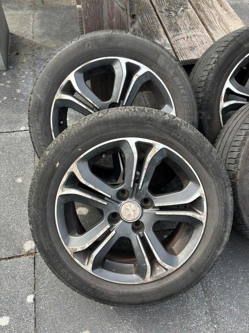 Set Peugeot 208 velgen met zomerband – 195/55R16, Auto diversen, Auto-accessoires, Gebruikt, Ophalen