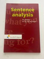 Sentence analysis, Noordhoff Uitgevers, Boeken, Nieuw, Ophalen of Verzenden