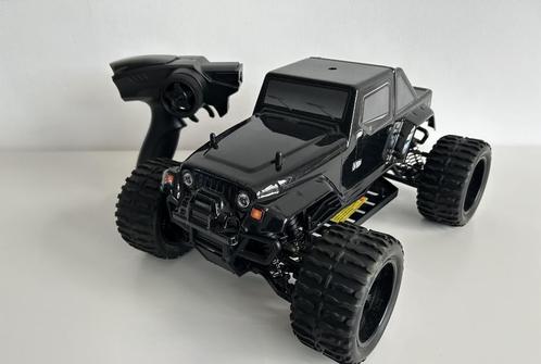 Himoto 1:10 Truck Jeep Wrangler Black 2.4GHz, Hobby en Vrije tijd, Modelbouw | Radiografisch | Auto's, Gebruikt, Onderdeel, Elektro