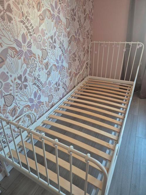 Minnen meegroeibed Ikea, Kinderen en Baby's, Kinderkamer | Bedden, Gebruikt, 180 cm of meer, 70 tot 85 cm, Lattenbodem, Matras