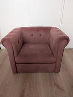 Kinderstoel roze fluweel, Huis en Inrichting, Minder dan 75 cm, Ophalen of Verzenden, Zo goed als nieuw, Stof