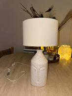 Beige tafellamp met gezicht, Ophalen, Boho, Nieuw, Stof