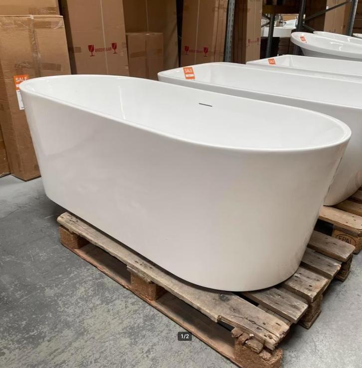OP=OP Bad glans wit acryl 170x80x58 nr42, Huis en Inrichting, Woonaccessoires | Overige, Nieuw, Ophalen of Verzenden