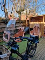 Bobike fietsstoeltje set. 2 stoeltjes + windscherm, Ophalen, Gebruikt, Bobike, Voetsteuntjes