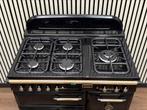 Luxe Falcon Classic Fornuis zwart/messing 3 ovens 90 cm, Witgoed en Apparatuur, Fornuizen, Fornello Esperta, Ophalen of Verzenden