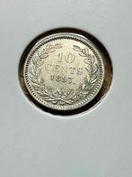 10 cent 1897 Wilhelmina, Postzegels en Munten, Munten | Nederland, Zilver, Ophalen of Verzenden, 10 cent, Koningin Wilhelmina