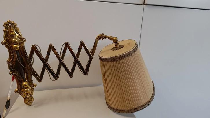 Scharnier lamp. Schaar lamp in vintage staat., Huis en Inrichting, Lampen | Wandlampen, Gebruikt, Ophalen of Verzenden