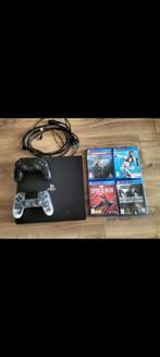 PS4 Pro 1TB + 2 Controllers + 4 Topgames (God of War, Spid, Ophalen of Verzenden, Zo goed als nieuw, Met 2 controllers, Pro