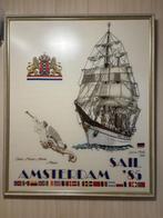Ingelijst borduurwerk Sail, Antiek en Kunst, Ophalen of Verzenden